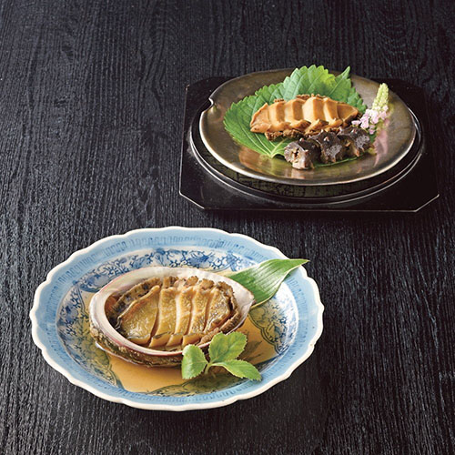 ＜日本のおいしいお料理＞天然あわびの中華料理 2種各2個